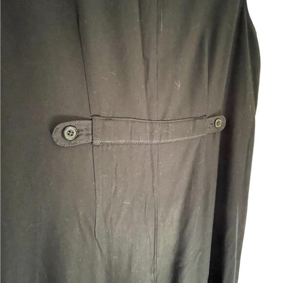 VTG GAP black long Sleeveless midi button down dress size 8 - Picture 5 of 9